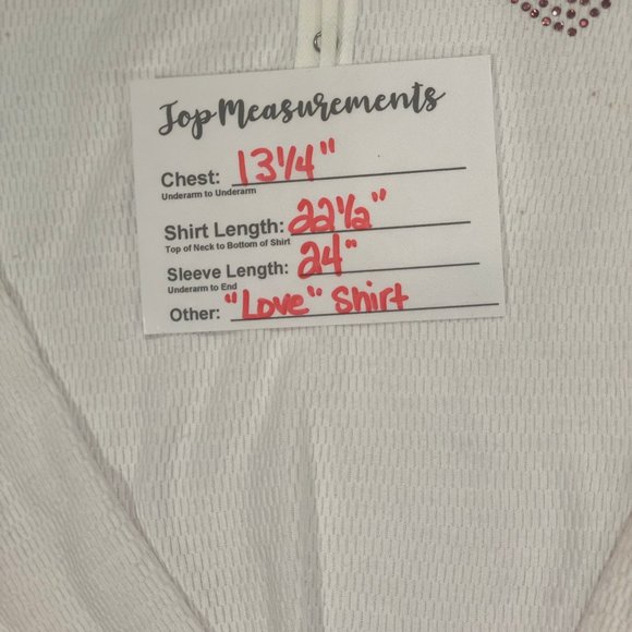 Tankh White Embellished Long Sleeve Shirt, Size Medium - Picture 13 of 13
